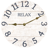 White Relax Clock