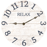 White Relax Clock