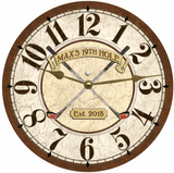 Brown Golf Clock