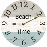 3 Color Beach Time Clock