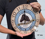 Rustic Horse Clock- Horse Clock