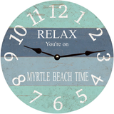 Personalized Relax You're On Beach Time Clock