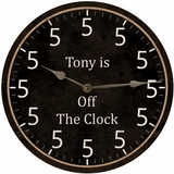 5 O Clock Off The Clock Wall Clock