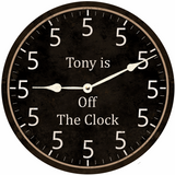5 O Clock Off The Clock Wall Clock