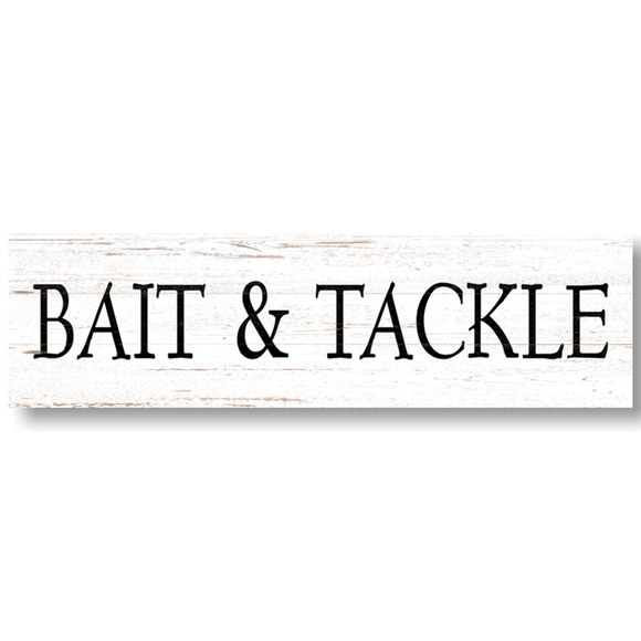 Rustic Bait and Tackle Shop Sign