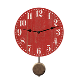 Barn Red Wall Clock Pendulum