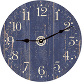 Barn Side Blue Clock