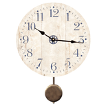 Barn Side White Clock- Pendulum