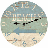 Beach Arrow Left Clock