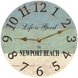 Beach Clock Gold Hands 1