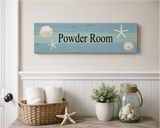 Beach Themed Powder Room Sign - 2