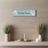 Beach Themed Powder Room Sign - 4