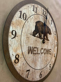 Bear Clock on Wall