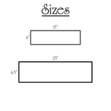 Bienvenidos Sign - Size Chart