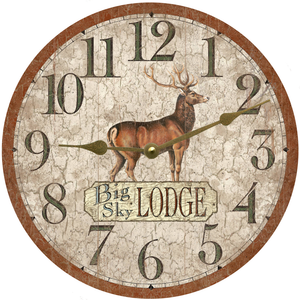 Rustic Lodge Clock