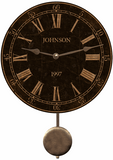 Personalized Black Pendulum Clock
