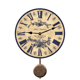 Blue French Toile Clock - Pendulum