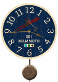 Blue Ski Clock- Personalized Ski Clock