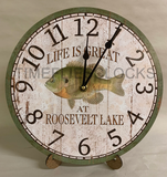Personalized Bluegill Clock-Fish Clock