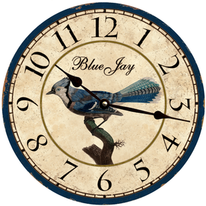 Blue Jay Wall Clock