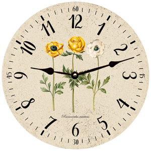 Floral Wall Clock