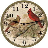 Vintage Cardinal Wall Clock