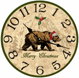 Christmas Bear Clock