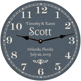 Personalized Wedding Clock- Custom Anniversary Gift