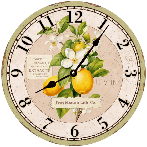 Cottagecore Lemon Clock