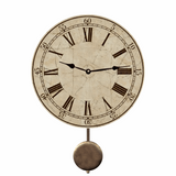 Cream Clock - Light Toffee Colored Clock - Pendulum Clock