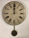 Cream Clock - Light Toffee Colored Clock - Photo