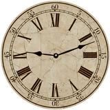 Cream Clock - Light Toffee Colored Clock