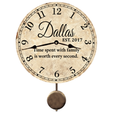 Custom Family Name Clock 4