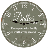 Custom Family Name Clock