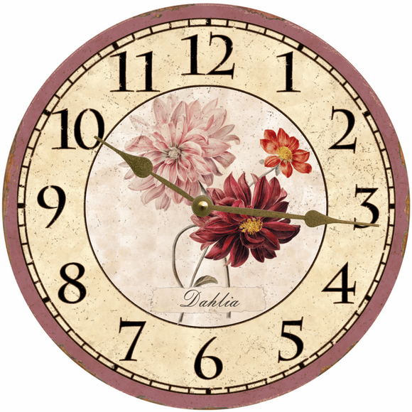 Dahlia Flower Clock