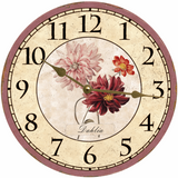 Dahlia Flower Clock