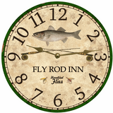Fly Rod Inn Clock