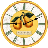 Personalized Pear Kitchen Clock