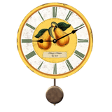 Personalized Pear Kitchen Pendulum Clock