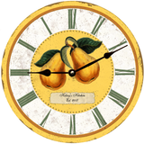 Personalized Pear Kitchen Clock