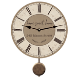 Custom Home Sweet Home Family Clock