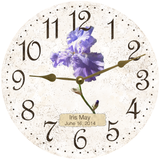 Iris Flower Wall Clock - 2