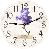 Iris Flower Wall Clock
