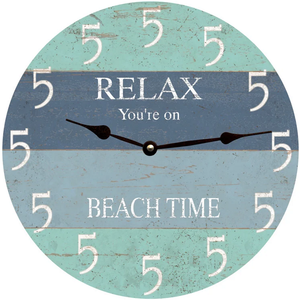 It's Five O Clock Somewhere Beach Clock