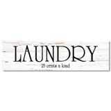 Laundry Room Wall Sign - White