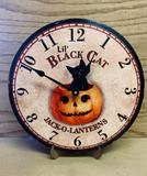 Lil "Little" Black Cat Clock - Stand