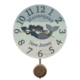 Handmade Mermaid Wall Clock - Pendulum Clock