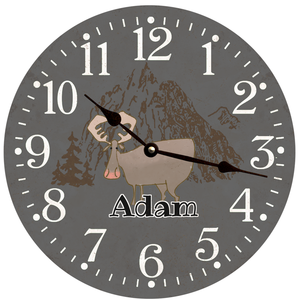 Customizable Moose Baby Clock