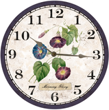 Morning Glory Flower Wall Clock