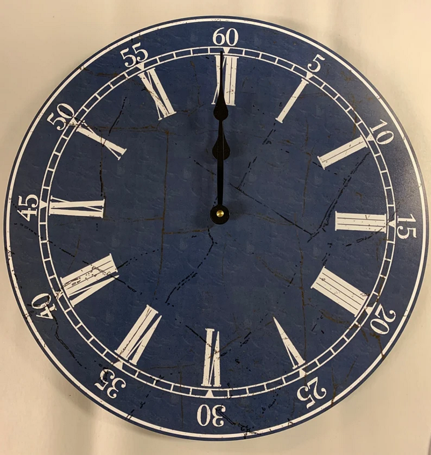 Navy Blue Wall Clock | Time Flies Clocks